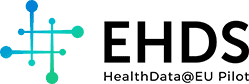 EHDS2 Pilot logo, the cornerstone of the European Health Data Space initiative.